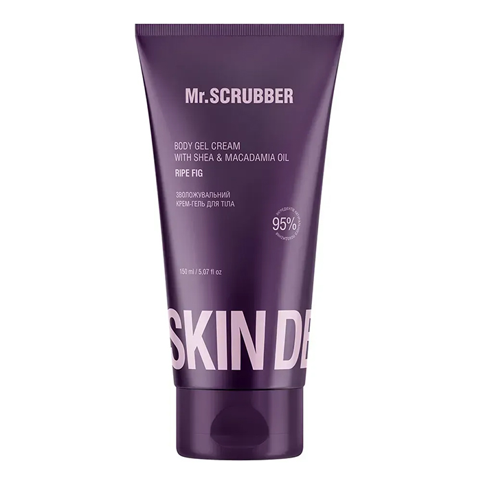 Mr.SCRUBBER SKIN DELIGHTS Shea & Macadamia Oil Body Cream-Gel Ripe fig — зволожувальний крем-гель для тіла, 250 мл